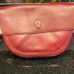 Cartier Red Leather Crossbody Bag